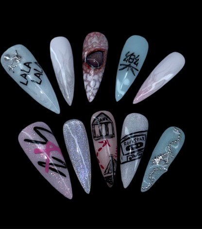 Stray Kids – “LALALALA” x ROCK-STAR Press-On Nail Set