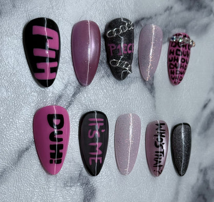 P1Harmony “DUH!” Inspired Press-On Nails